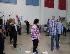 Public Service Recognition Week 2016: group photo of people playing a game